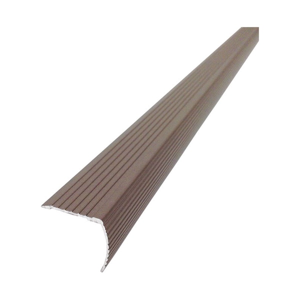 M-D Building Products CINCH 1.125 in. H X 1.125 in. W X 36 in. L Prefinished Spice Aluminum Stair Ed 43311 - main